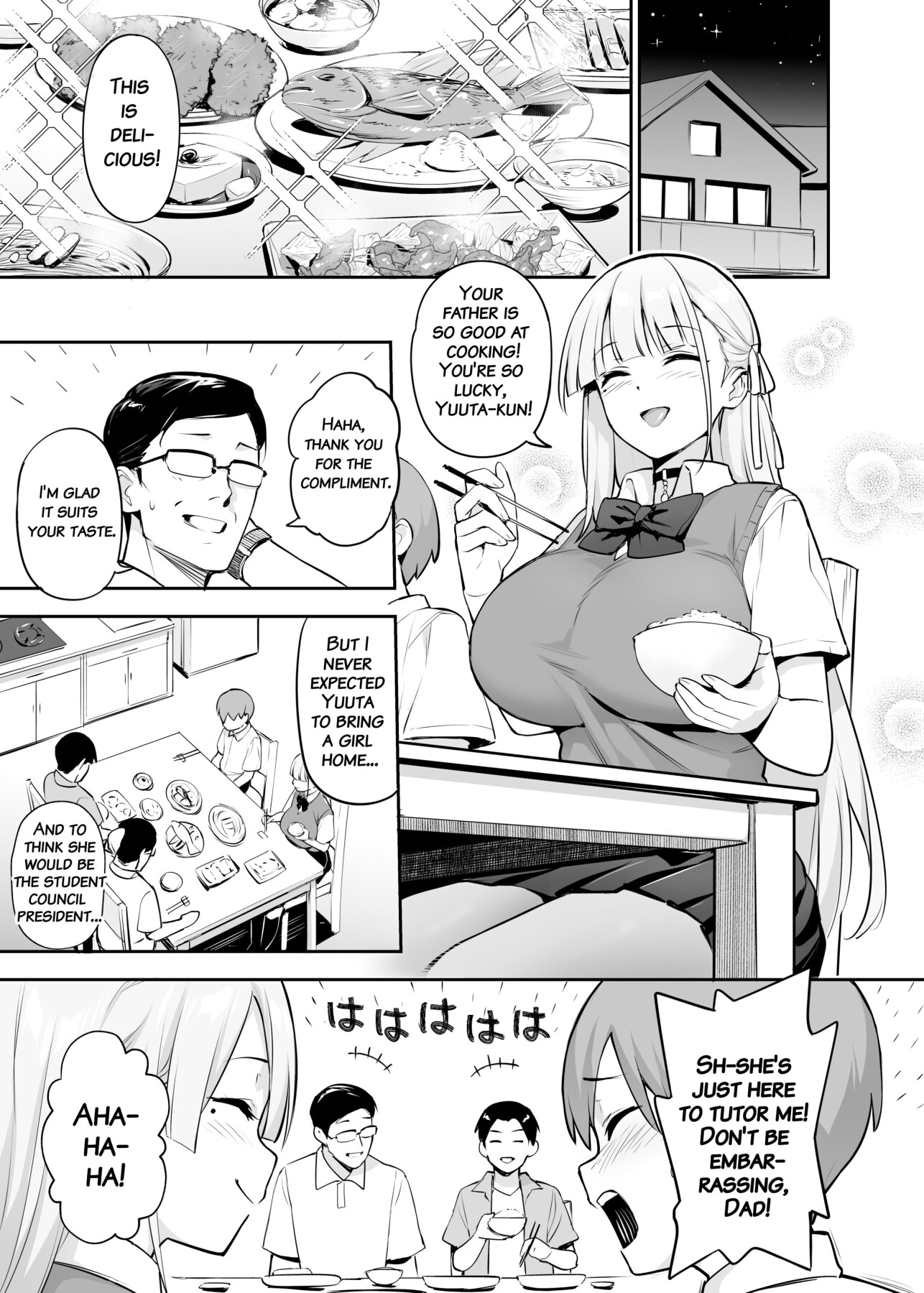 Hentai Manga Comic-About the Beloved Student President's Huge Tits 2-Read-4
